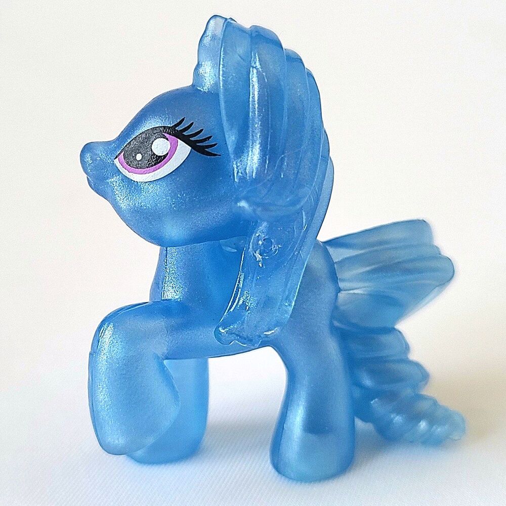 My Little Pony G4 Mini Figure Trixie Lulamoon Clear Blue Transparent 2010 Hasbro - Picture 3 of 5